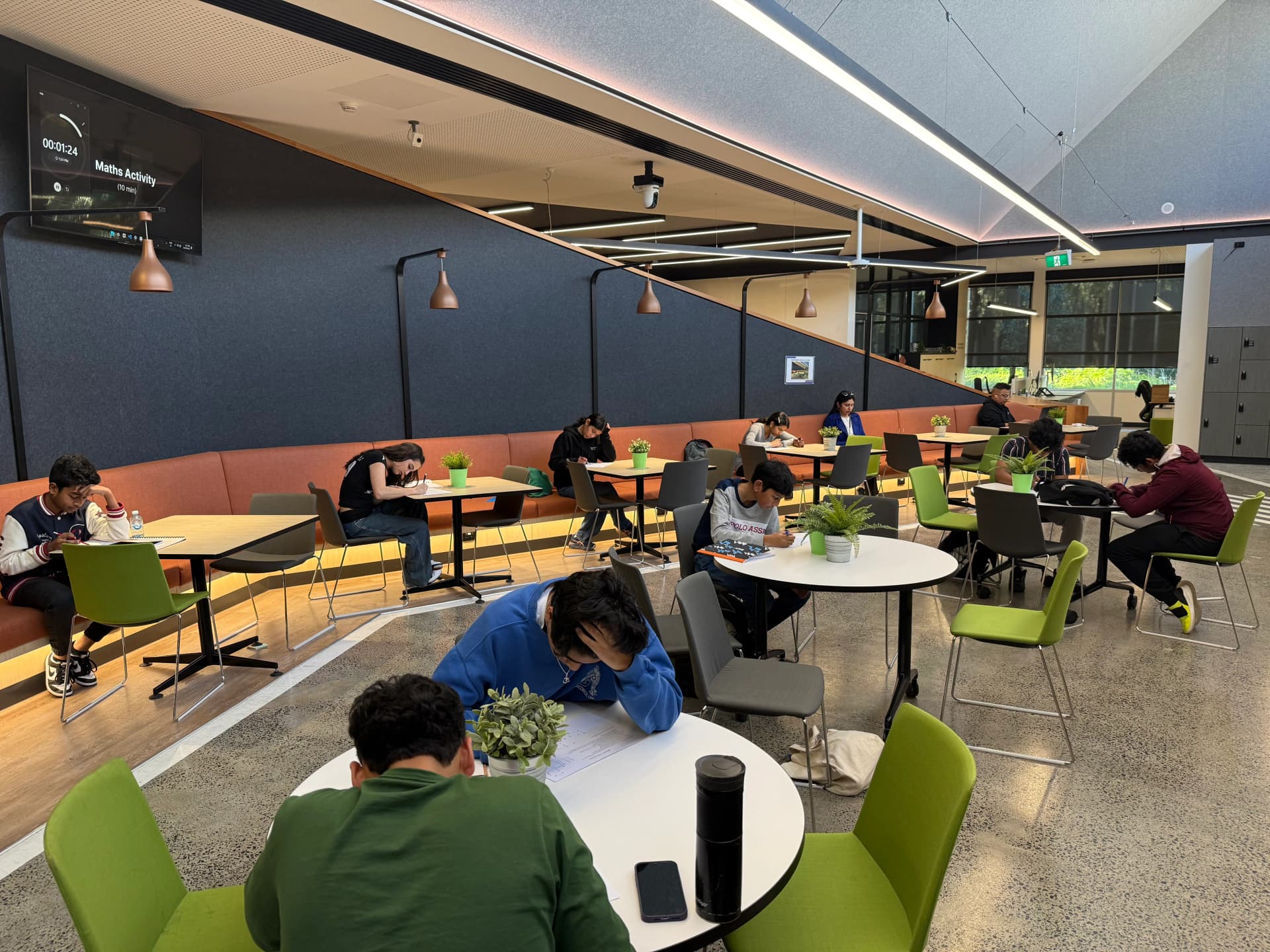 Students working during a JT Education session